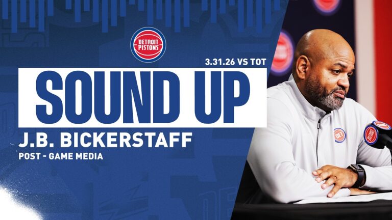 Post-Game Press Conference: J.B. Bickerstaff Pistons vs. Raptors  03.31.26