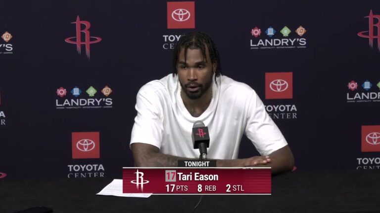 Tari Eason with a Press Conference vs Knicks