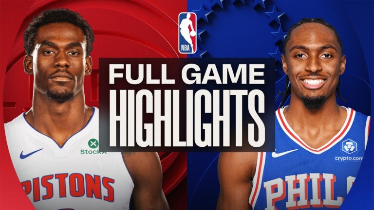 PISTONS at 76ERS FULL GAME HIGHLIGHTS April 4, 2026