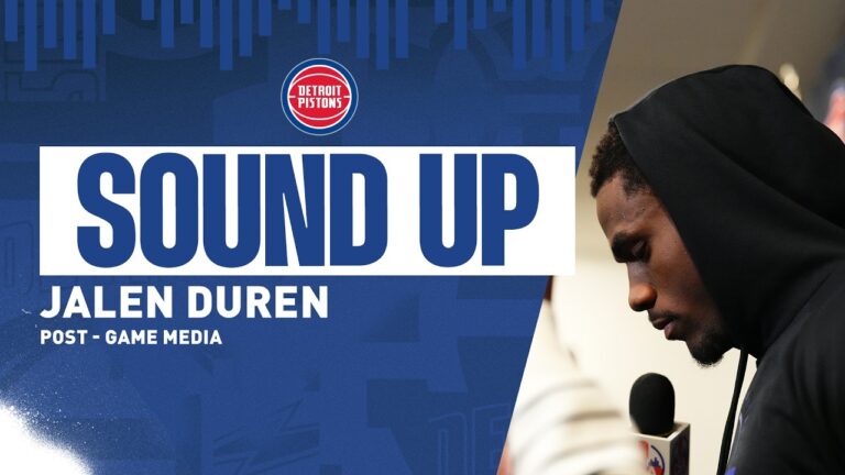 Post-Game Press Conference: Jalen Duren Pistons vs. 76ers 04.04.26