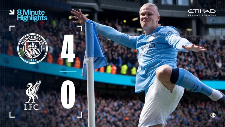 HIGHLIGHTS Man City 4-0 Liverpool Haaland hat-trick helps secure 8th FA Cup semi-final in a row!
