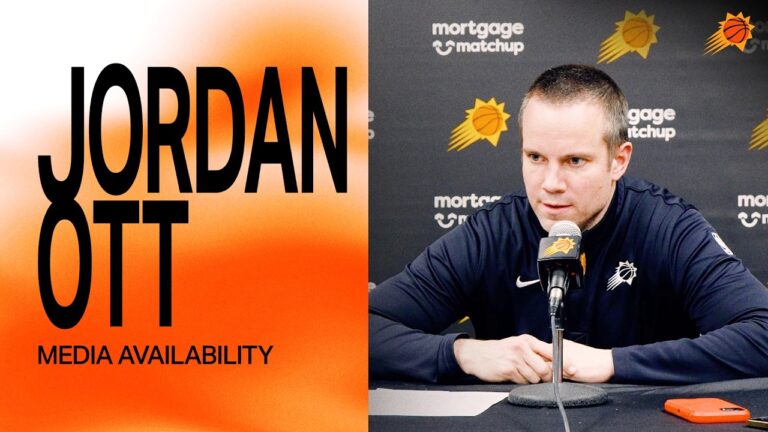 Head Coach Jordan Ott Postgame Media Availability Phoenix Suns