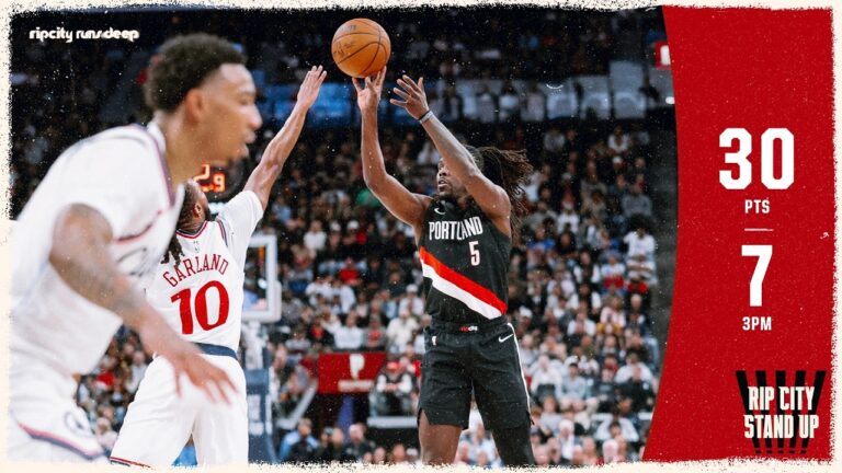 Jrue Holiday With 7 Threes In Win at Los Angeles Clippers Portland Trail Blazers March 31, 2026