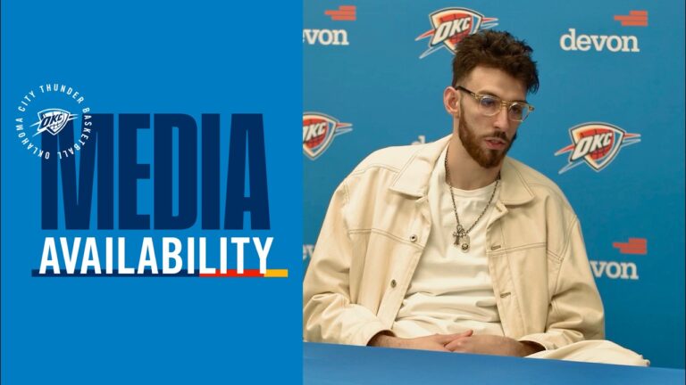Chet Holmgren on the Team’s Development Postgame Media April 5, 2026