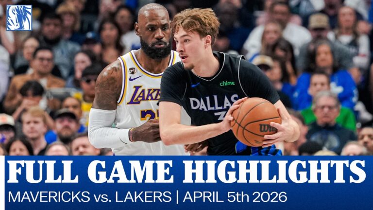 Mavericks Highlights vs. Los Angeles Lakers April 5, 2026