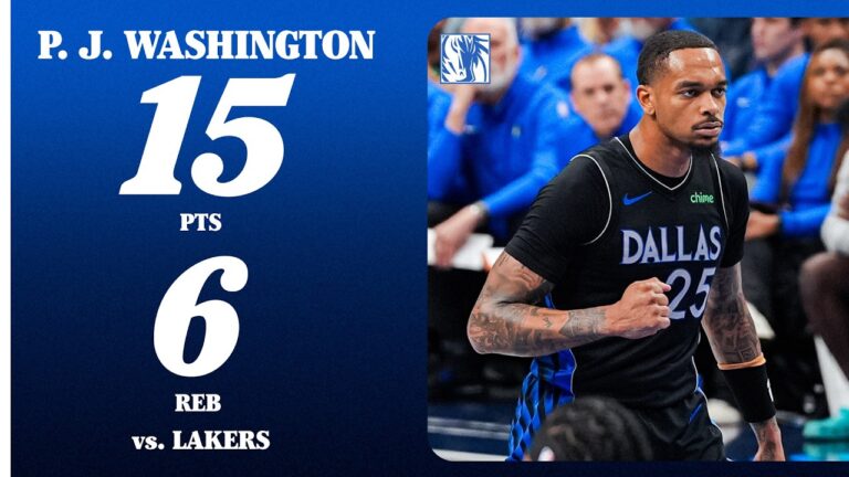 P.J. Washington (15 PTS 6 REB) vs. Los Angeles Lakers April 5, 2026