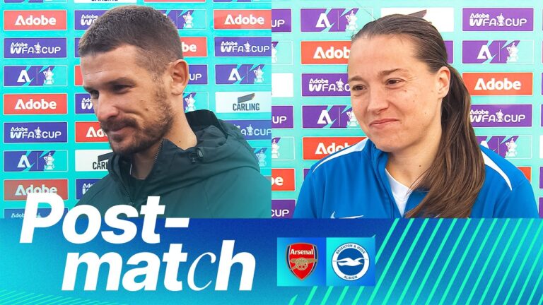 POST-MATCH Vidosic & Kirby Arsenal v Brighton