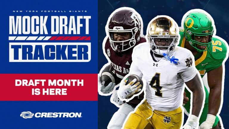 Mock Draft Tracker 9.0: Draft Month is Here New York Giants