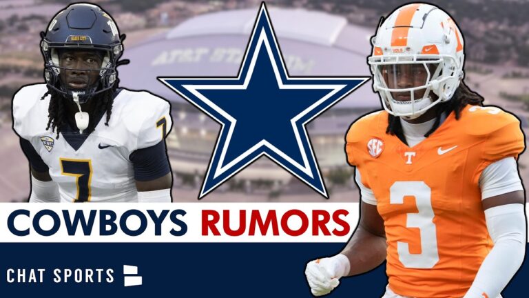 MAJOR Cowboys Draft Rumors: Dallas OUT On Jermod McCoy? Colton Hood At 20? Draft Visit Tracker