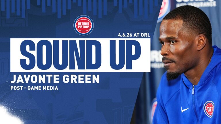 Post-Game Press Conference: Javonte Green Pistons vs. Magic  04.06.26