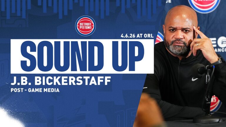 Post-Game Press Conference: J.B. Bickerstaff Pistons vs. Magic  04.06.26