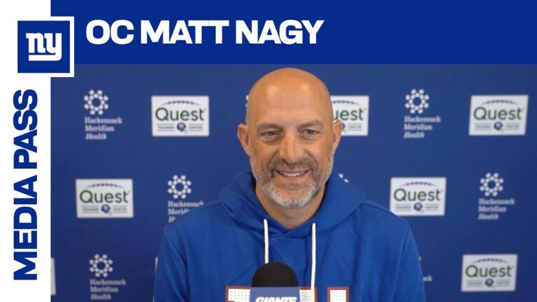 OC Matt Nagy on Beginning to Work with Jaxson Dart New York Giants