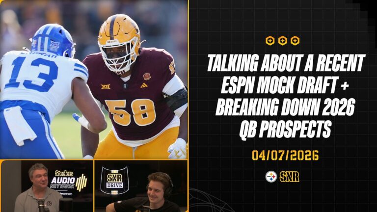 ESPN Mock Draft Talk 2026 QB Prospects Breakdown SNR Drive (Apr.7) Pittsburgh Steelers
