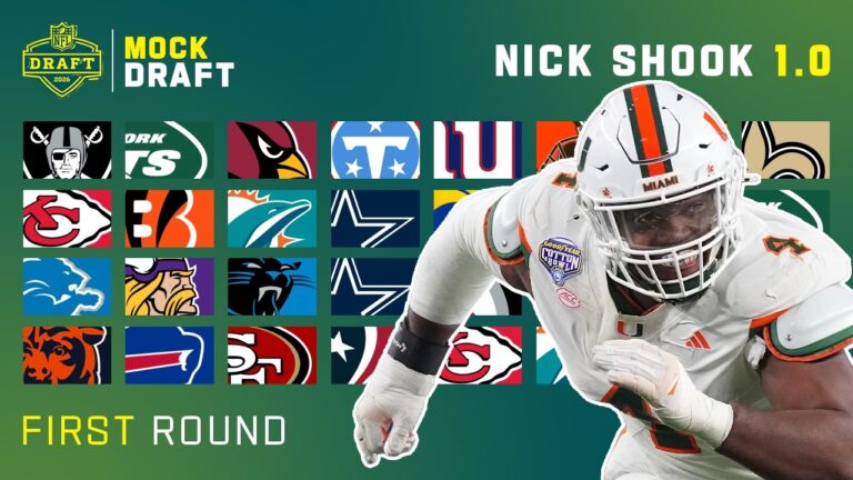 Nick Shook’s Full 2026 NFL Mock Draft 1.0 Mock Draft Live