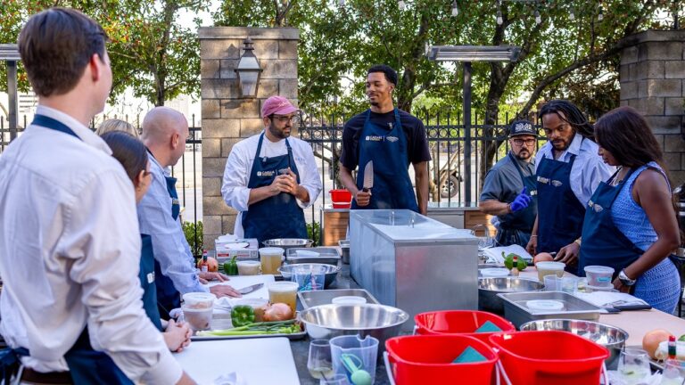 Trey Murphy III & Alon Shaya host cooking experience New Orleans Pelicans