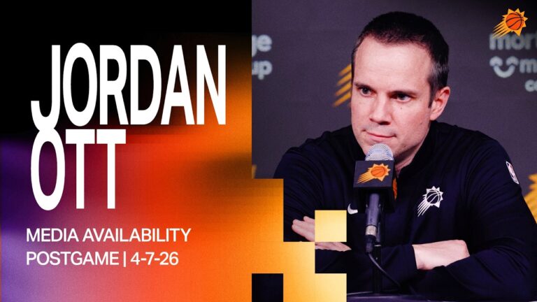 Head Coach Jordan Ott Media Availability Phoenix Suns 4-7-26