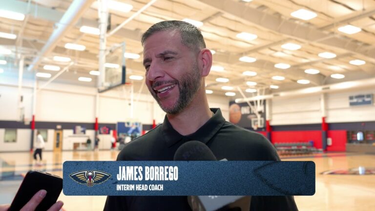 James Borrego on rookies growth, win over Utah Pelicans Practice 4 8 26
