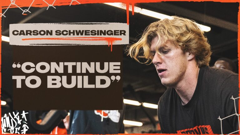 Carson Schwesinger: Continue to build