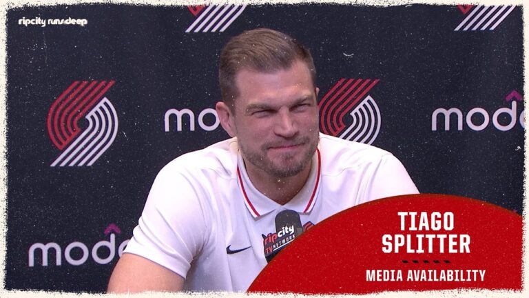 Tiago Splitter Pregame Media Availability Trail Blazers at Spurs April 8, 2026