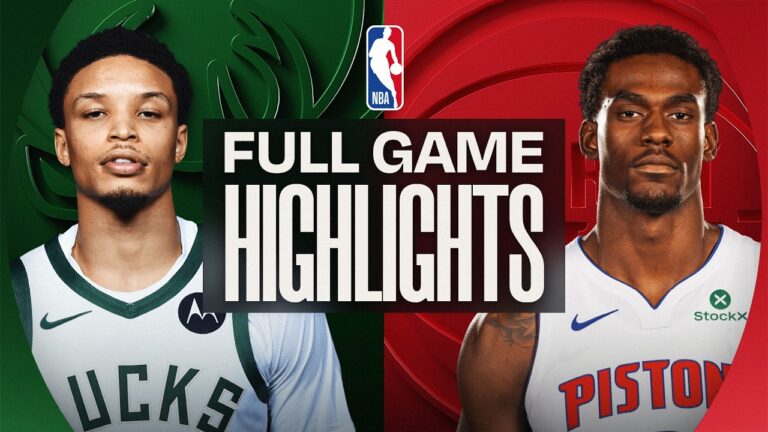 BUCKS at PISTONS FULL GAME HIGHLIGHTS April 8, 2026