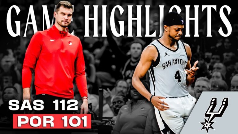 Spurs Get Win No. 61 vs. Portland 112-101 Highlights