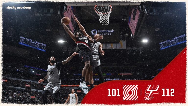 Portland Trail Blazers 101, San Antonio Spurs 112 Game Highlights April 8, 2026