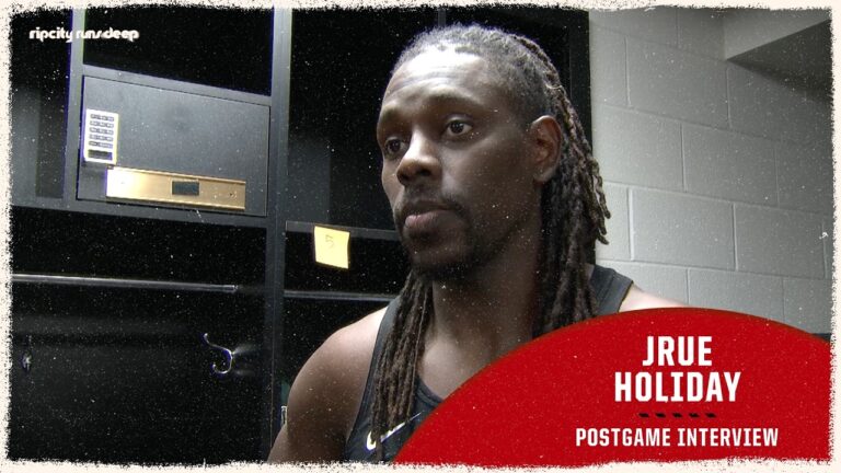 Jrue Holiday Talks Road Trip & Upcoming Game vs Clippers Portland Trail Blazers April 8, 2026