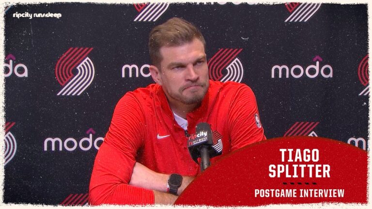 Tiago Splitter On Tonight’s Game vs San Antonio Spurs Portland Trail Blazers April 8, 2026