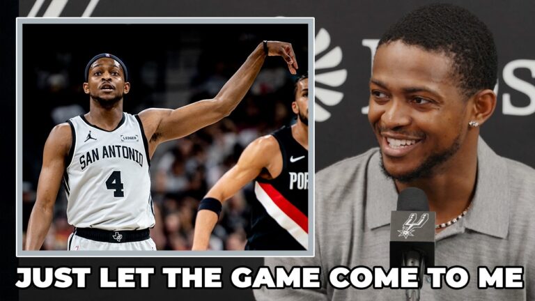 De’Aaron Fox on the Spurs Bench Performance and How He Has Approached Each Game This Season