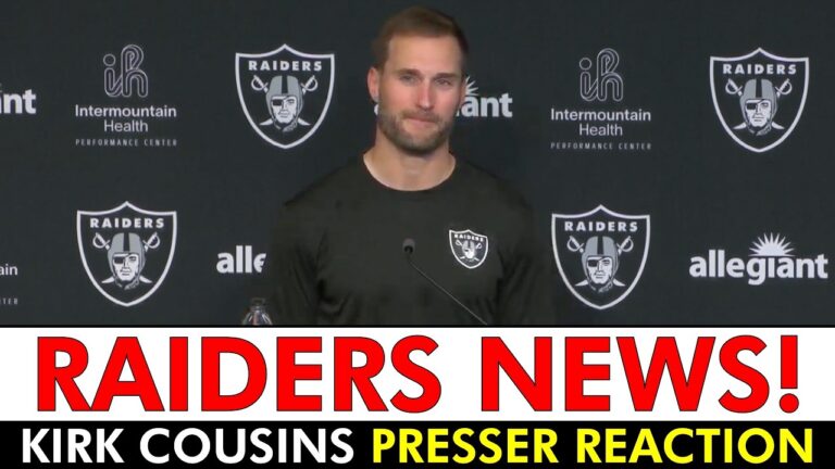 Kirk Cousins News & INSTANT REACTION To The Raiders Intro Press Conference