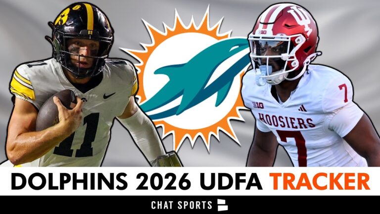 Miami Dolphins UDFA Tracker: Here Are All The UDFAs The Dolphins Signed After The 2026 NFL Draft