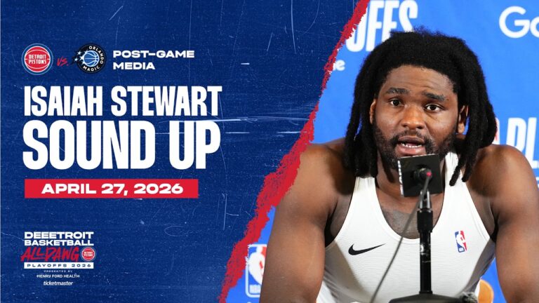 Post-Game Press Conference: Isaiah Stewart Pistons vs. Magic  04.27.26