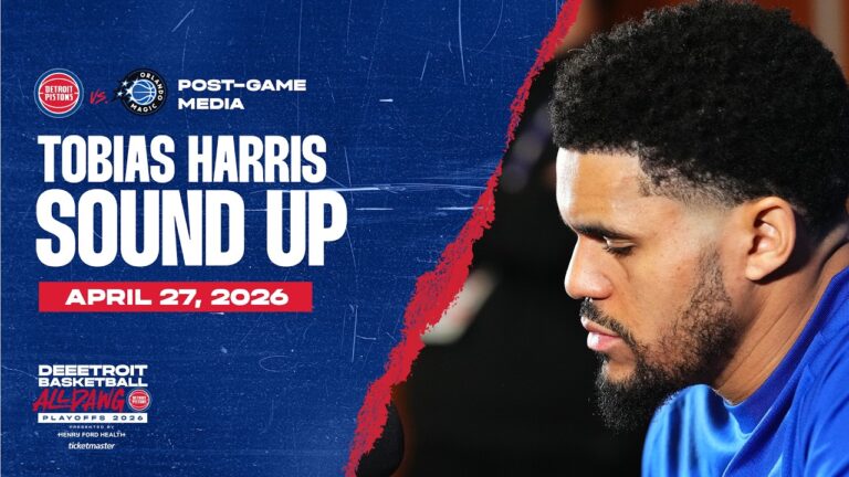 Post-Game Press Conference: Tobias Harris Pistons vs. Magic 04.27.26