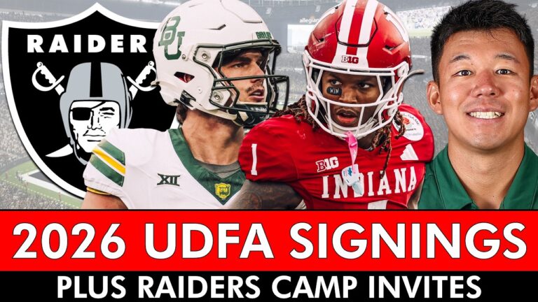 Raiders UDFA Tracker 2026: Las Vegas Signed These UDFAs After 2026 NFL Draft Raiders Camp Invites