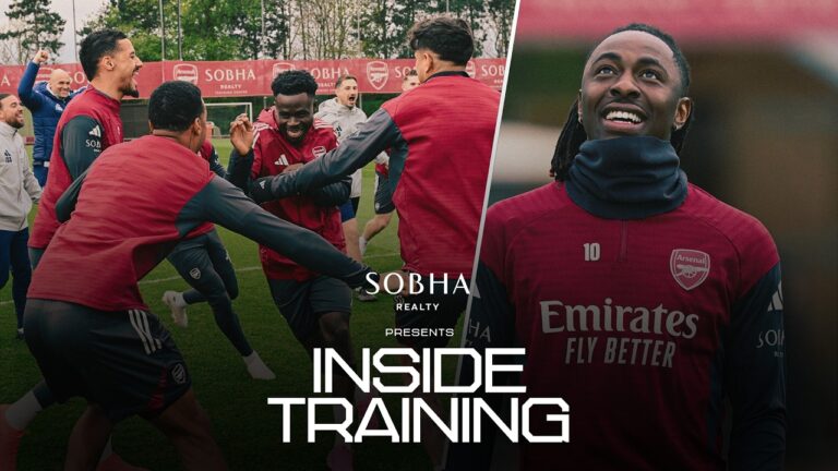 READY FOR ATLETI! INSIDE TRAINING Arsenal stars train ahead of semi-final Champions League
