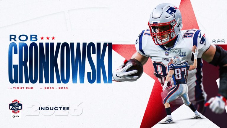 Rob Gronkowski Named to New England Patriots Hall of Fame Class of 2026
