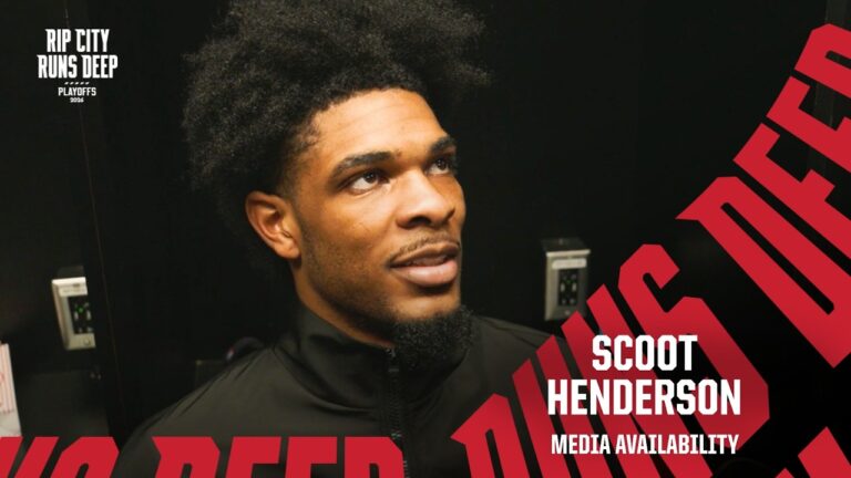 Scoot Henderson On His First Playoffs Experience Portland Trail Blazers April 28, 2026