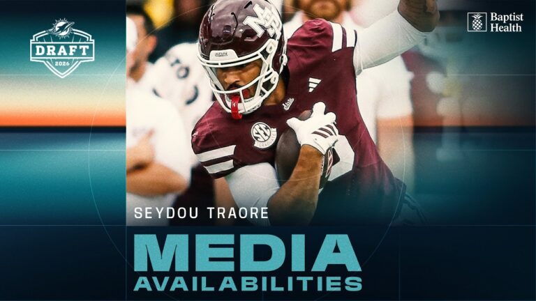 Seydou Traore meets with the media Miami Dolphins