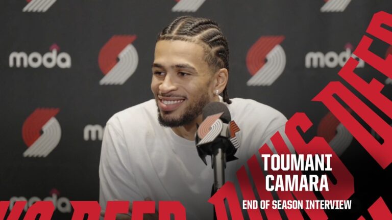 Toumani Camara 2025-26 End of Season Interview Portland Trail Blazers April 30, 2026