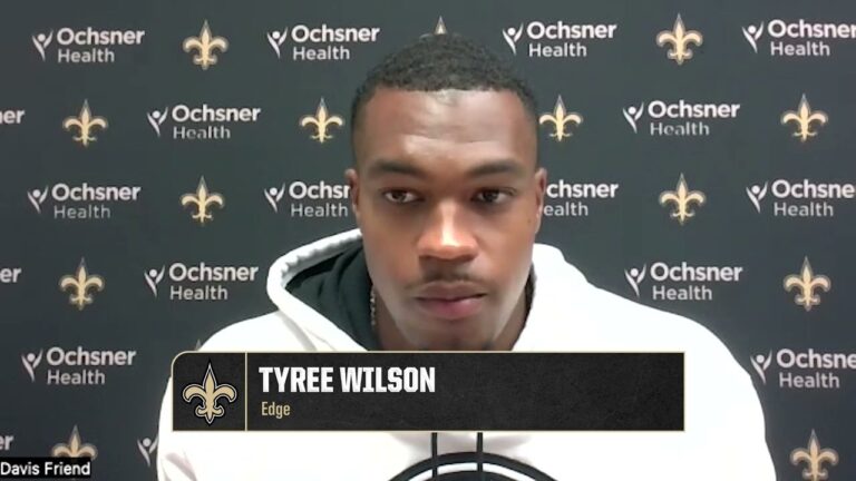 Tyree Wilson Introductory Press Conference New Orleans Saints