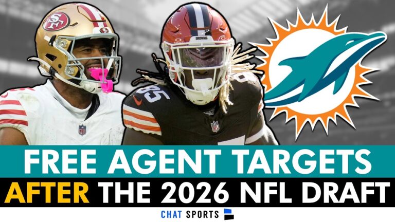 UPDATED Miami Dolphins Free Agent Targets AFTER 2026 NFL Draft Ft. Jauan Jennings & David Njoku