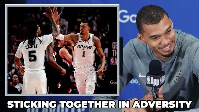 Victor Wembanyama on Returning from Injury in Game 4 and Spurs Sticking Together Through Adversity