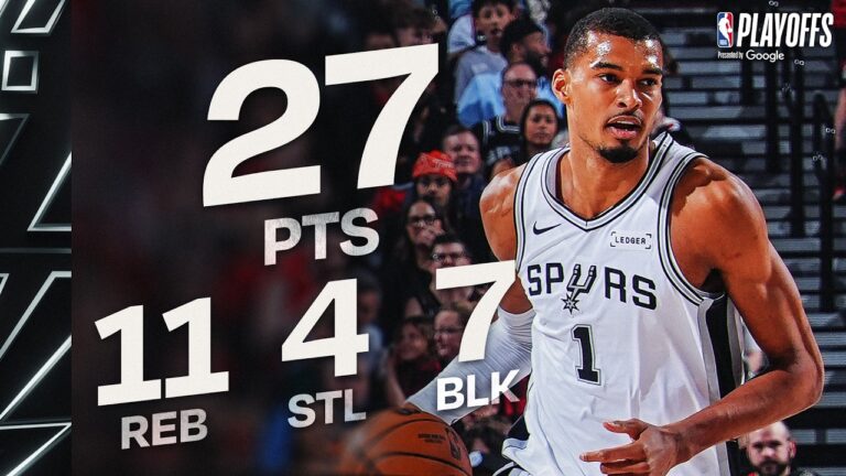 Victor Wembanyama STUFFED THE STAT SHEET vs Trail Blazers April 26, 2026