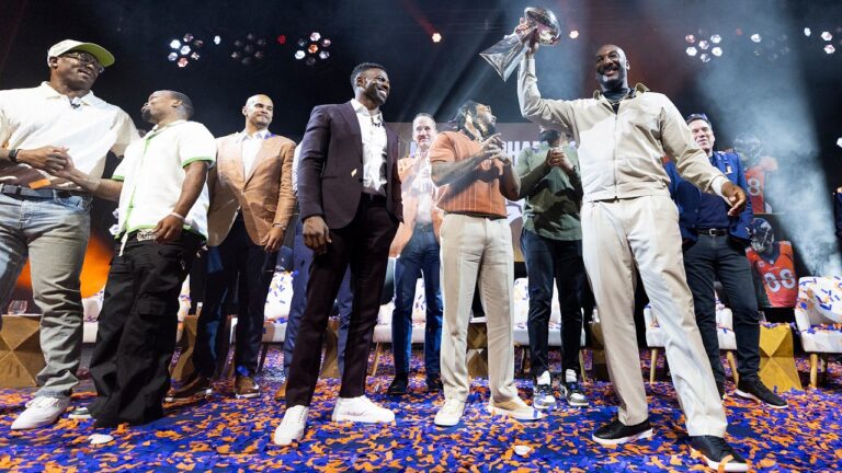 WATCH: Manning, Miller join more Super Bowl 50 alums to relive title at ‘Night of Champions’