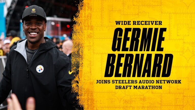 WR Germie Bernard on being drafted to the Steelers Steelers Audio Network Draft Marathon