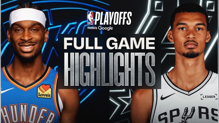 1 THUNDER at 2 SPURS FULL GAME 4 HIGHLIGHTS May 24, 2026