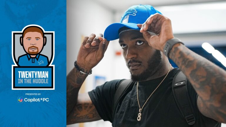 2026 Detroit Lions Rookies Twentyman in the Huddle