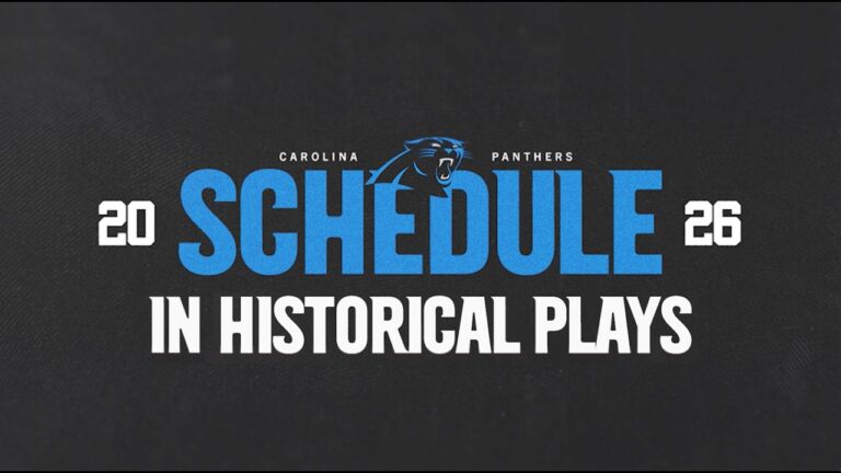 2026 Schedule In Historic Plays Carolina Panthers