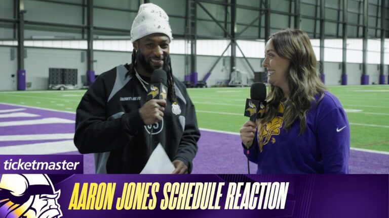 Aaron Jones Reacts to Week 1 vs. Packers & Playing in Mexico City 2026 Vikings Schedule