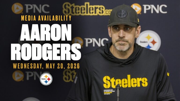 Aaron Rodgers Media Availability (May 20) Pittsburgh Steelers